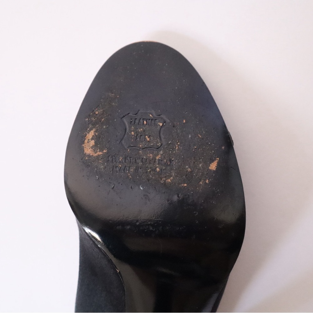 Stuart Weitzman Black Peep-Toe Slingbacks - Picture 8 of 8